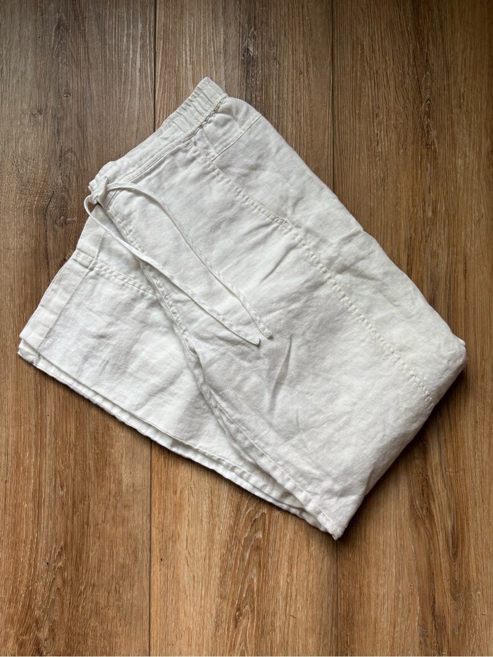 Orvis Women's Straight Leg Linen Pants in White